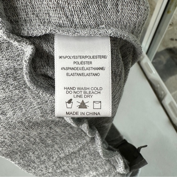 Anthro Sunday in Brooklyn Ruffle Hem Knit Gray Drawstring Pull On Joggers Size M - Picture 8 of 8